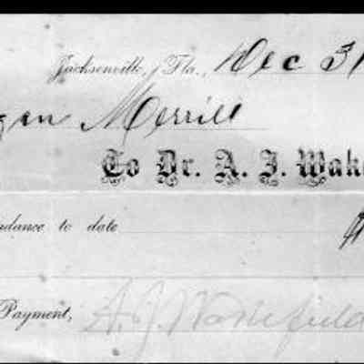 Warrantee Deed and receipt for medical services