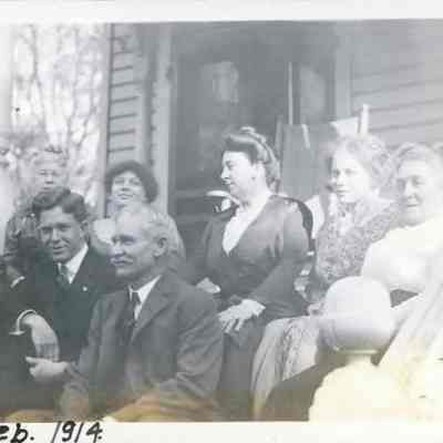 Merrill family at their home, 1914.