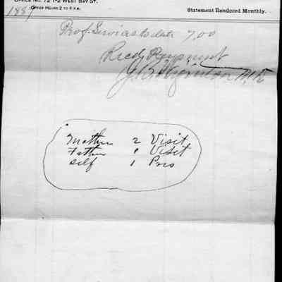 Receipts for medical services and taxes
