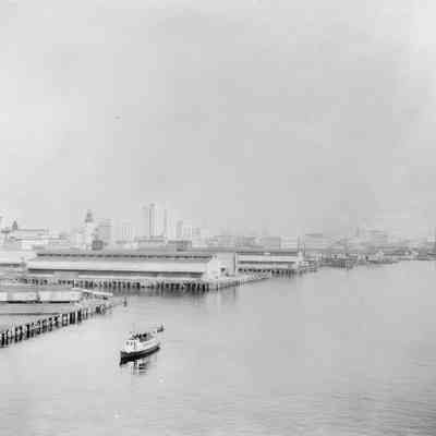 Downtown Jacksonville looking east from the Acosta Bridge, mid-1910s.