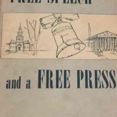 Free speech and a free press