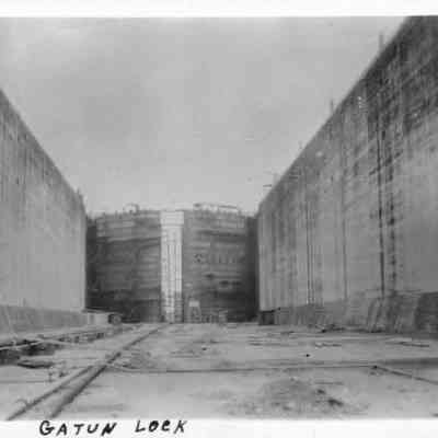 Gatun Lock under construction, 1913.