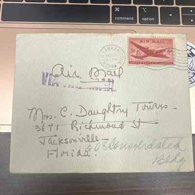 Envelope for Letter to Elizabeth Towers