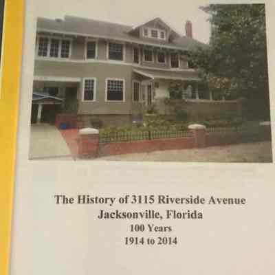 History of 3115 Riverside Avenue, Jacksonville,Florida, 100 years 1914 to 2014