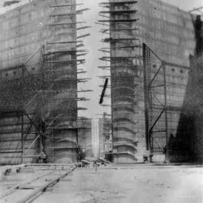 Gatun Locks underconstruction, 1913.