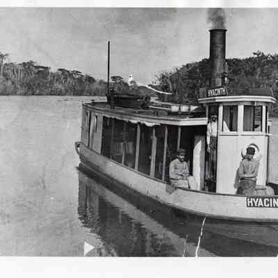 The "Hyacinth" stern wheeled paddle steamer.