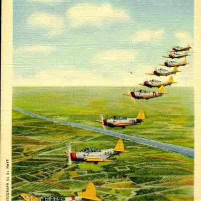 U. S. Navy Torpedo Bombers in Perfect Formation U. S. Naval Air Station on the St. John's River, Jacksonville, Fla.