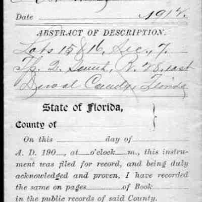 Legal documents, 1912