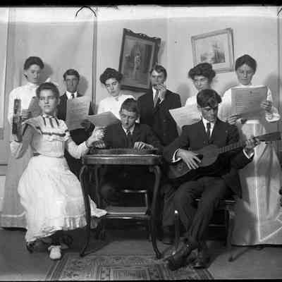 Group gathering for playinbg music and singing/GP1.3887