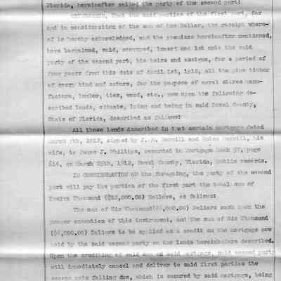 Legal Documents: April-August, 1912