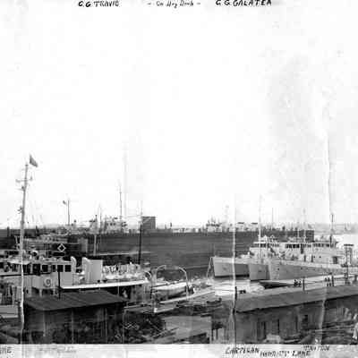 Coast Guard Cutters at Merrill-Stevens Plant, 1940