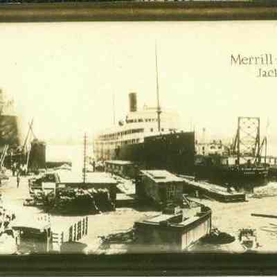 Panorama of the Merrill-Stevens Dry-Dock & Repair, 1922.
