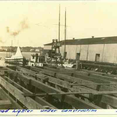 Wood lightner under construction at Merrill-Stevens