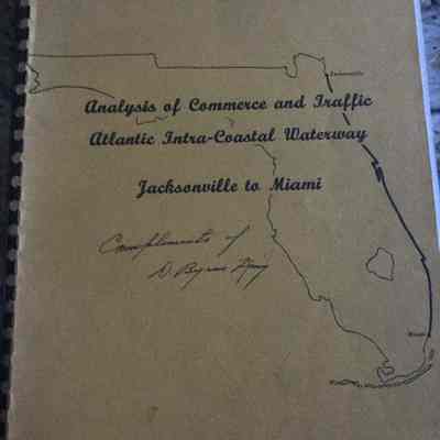 Analysis of commerce and traffic, Atlantic Intracoastal Waterway, Jacksonville to Miami