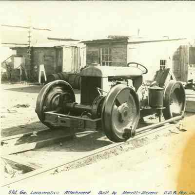 Locomotive attachment built by Merrill-Stevens Dry-Dock & Repair Company,