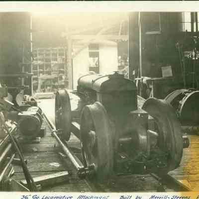 Locomotive attachment built by Merrill-Stevens Dry-Dock & Repair Company
