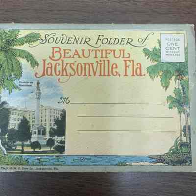 Souvenir Folder of Beautiful Jacksonville, Fla.