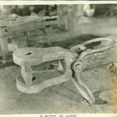 Broken Anchor Stock at Merrill-Stevens Dry-Dock & Repair Company