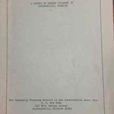 Survey of senior citizens in Jacksonville, Florida