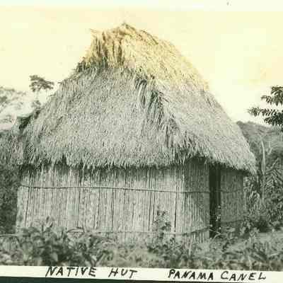 Native Hut Panama Canal C.Z.