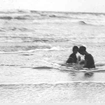 Boy and Girl in the Ocean, Pablo Beach, 1915