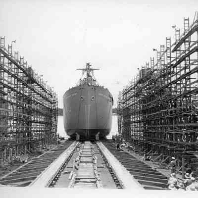 S. S. John Philip Sousa Hull #8 launching
