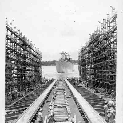S. S. John Philip Sousa Hull #8 launching
