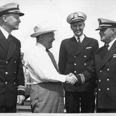 S. S. Rufus C. Dawes Hull #12 launching, September 4, 1943