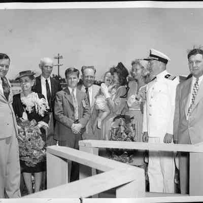 S. S. Rufus C. Dawes Hull #12 launching, September 4, 1943