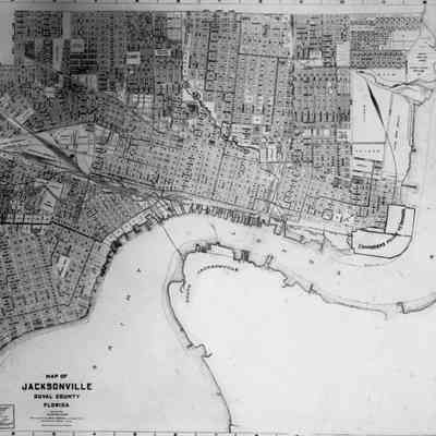 Jacksonville Engineer Dept. Topographical Survey Map, 1913.