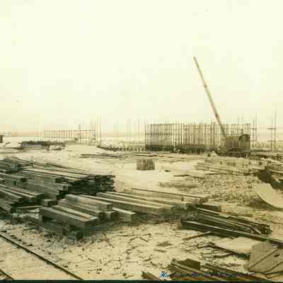 Hull under construction at Merrill-Stevens, 1916.