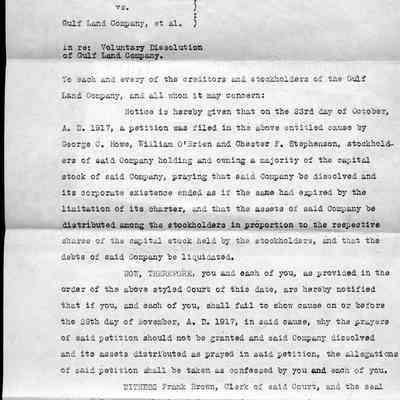 Woodlawn Club Correspondence