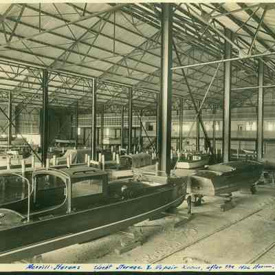 Yacht Storage and repair room, 1926