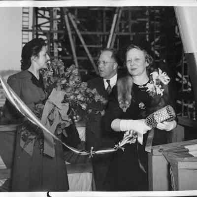 Christening of the S. S. Edward M. House Hull #17 launching, October 23, 1943