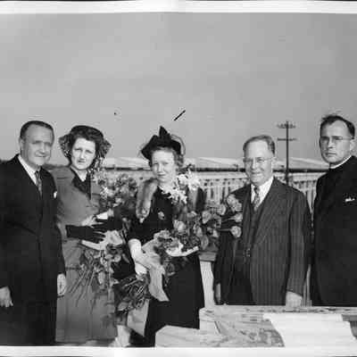Launch party of the S. S. Edward M. House Hull #17 launching, October 23, 1943