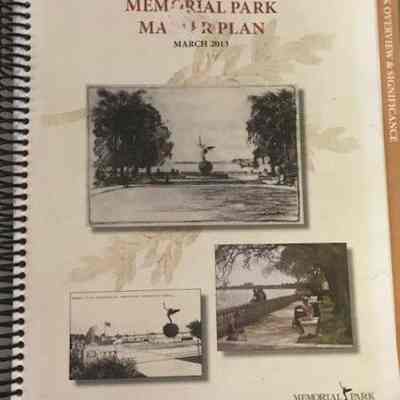 Memorial Park master plan