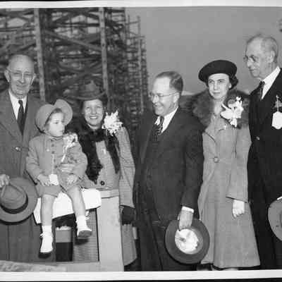 Launch party for the S.S. James Screven Hull #21, November 23, 1943