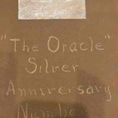 Oracle Silver Anniversary Number 1940