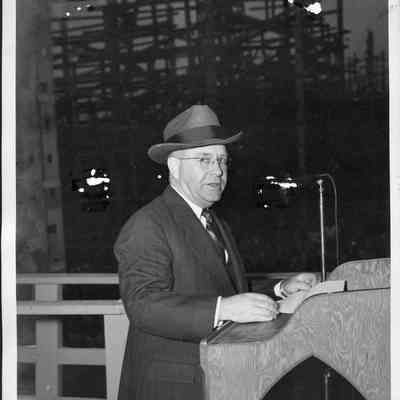 Speech for the launching of the S.S. Arthur M. Huddell, Hull #23 at the St. Johns River Shipbuilding Co. in Jacksonville, FL on December 7, 1943.