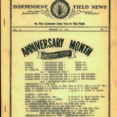 Independent Field News Magazine. February 18, 1948