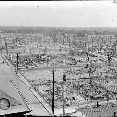 Roof top view of Jacksonville after the Great Fire of 1901