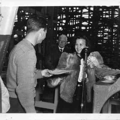 Speech given by Cora E. Owens at the launching of S.S. John White, Hull #26, on December 31, 1943.