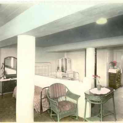 Trout River Bridge apartment interior "Big Pottsburg Br."