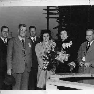 Launch group for the S.S. Royal S. Copeland on January 11, 1944.