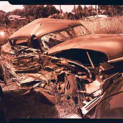 Car Wreck 1950 Hudson at Milfords