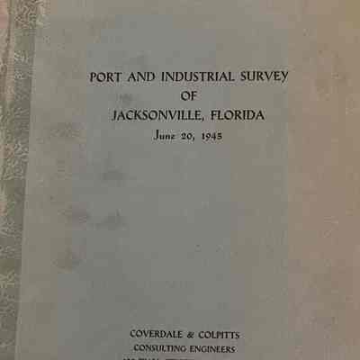 Port and industrial survey of Jacksonville, Florida, June 20, 1945