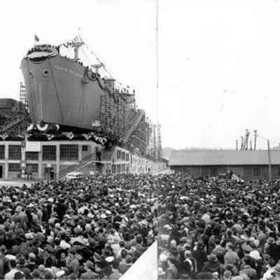 S.S. Ponce De Leon Hull #1 Launching March 15, 1943
