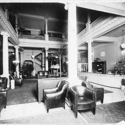 Interior of the Windsor Hotel, 1910s.