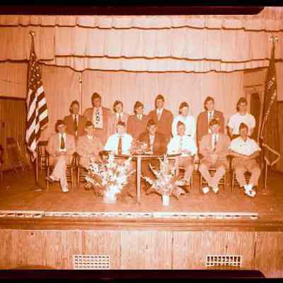 Groups of Men & of Women at U.S.O.