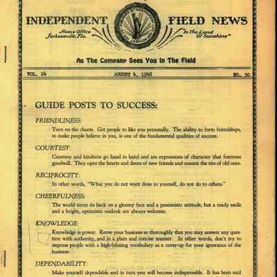 Independent Field News Magazine. August 4, 1948